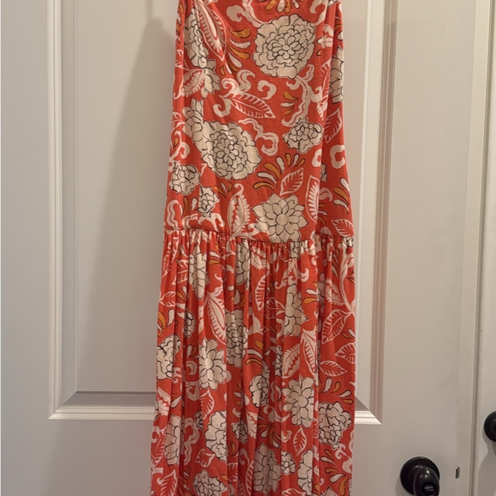 Zara Coral Maxi Dress